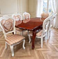 Comedor Clásico Retráctil de Roble Americano con 6 Sillas - Miniatura 1