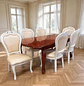 Comedor Clásico Retráctil de Roble Americano con 6 Sillas - Miniatura 7