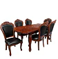 Comedor Clásico Retráctil de Roble Americano con 6 Sillas - Miniatura 14