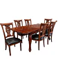 Comedor Clásico Retráctil de Roble Americano con 6 Sillas - Miniatura 17