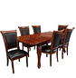 Comedor Clásico Retráctil de Roble Americano con 6 Sillas - Miniatura 20