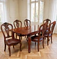 Comedor Clásico Retráctil de Roble Americano con 6 Sillas - Miniatura 22