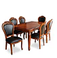 Comedor Rectangular Extensible de Madera 6 a 8 Sillas Tapizadas - Miniatura 5