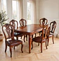 Comedor Rectangular Extensible de Madera 6 a 8 Sillas Tapizadas - Miniatura 10