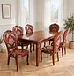 Comedor Rectangular Extensible de Madera 6 a 8 Sillas Tapizadas - Miniatura 16