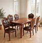 Comedor Rectangular Extensible de Madera 6 a 8 Sillas Tapizadas - Miniatura 19