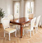 Comedor Rectangular Extensible de Madera 6 a 8 Sillas Tapizadas - Miniatura 22