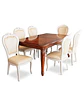 Comedor Rectangular Extensible de Madera 6 a 8 Sillas Tapizadas - Miniatura 23