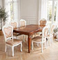 Comedor Rectangular Extensible de Madera 6 a 8 Sillas Tapizadas - Miniatura 13