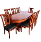 Comedor Clásico Retangular Retráctil de Madera con 8 Sillas - Miniatura 8