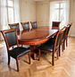 Comedor Clásico Retangular Retráctil de Madera con 8 Sillas - Miniatura 10
