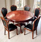Comedor Redondo de 6 Sillas en Madera de Roble Americano - Miniatura 1