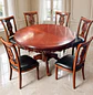 Comedor Redondo de 6 Sillas en Madera de Roble Americano - Miniatura 4
