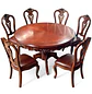 Comedor Redondo de 6 Sillas en Madera de Roble Americano - Miniatura 11