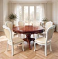 Comedor Redondo de 6 Sillas en Madera de Roble Americano - Miniatura 13