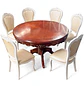 Comedor Redondo de 6 Sillas en Madera de Roble Americano - Miniatura 14