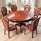 Comedor Redondo de 6 Sillas en Madera de Roble Americano - Miniatura 16
