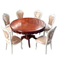 Comedor Redondo de 6 Sillas en Madera de Roble Americano - Miniatura 20
