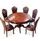 Comedor Redondo de 6 Sillas en Madera de Roble Americano - Miniatura 23