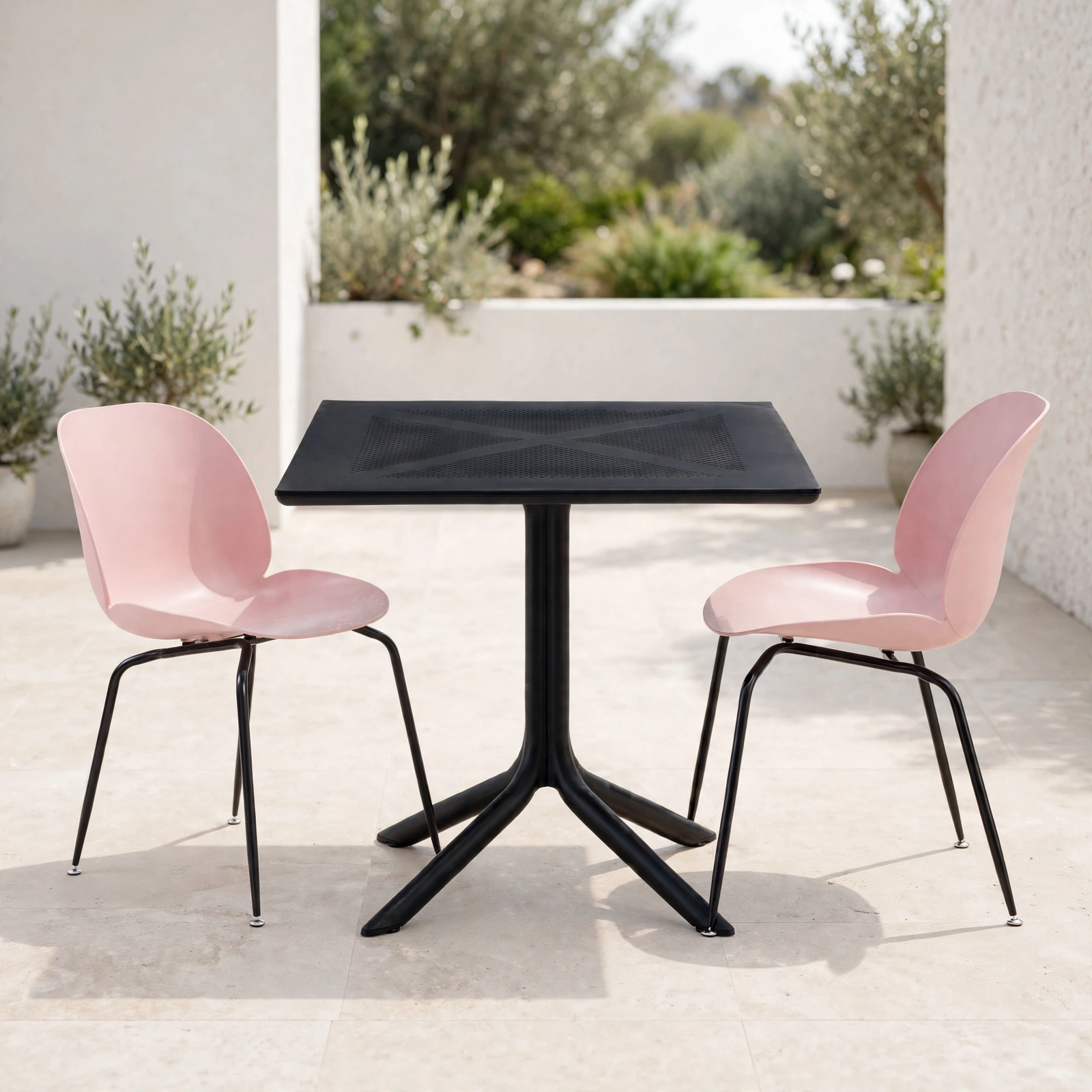 Set Mesa de Terraza Emy con 2 Sillas Nórdica