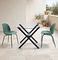 Set de Terraza de 2 Sillas y Mesa Redonda de Vidrio 110 cm - Miniatura 14