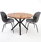 Set Mesa Rústica de Madera con 2 Sillas Beetle Patas Negras - Miniatura 3