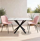 Set Comedor Madrid con 2 Sillas Beetle Patas Negra - Miniatura 1