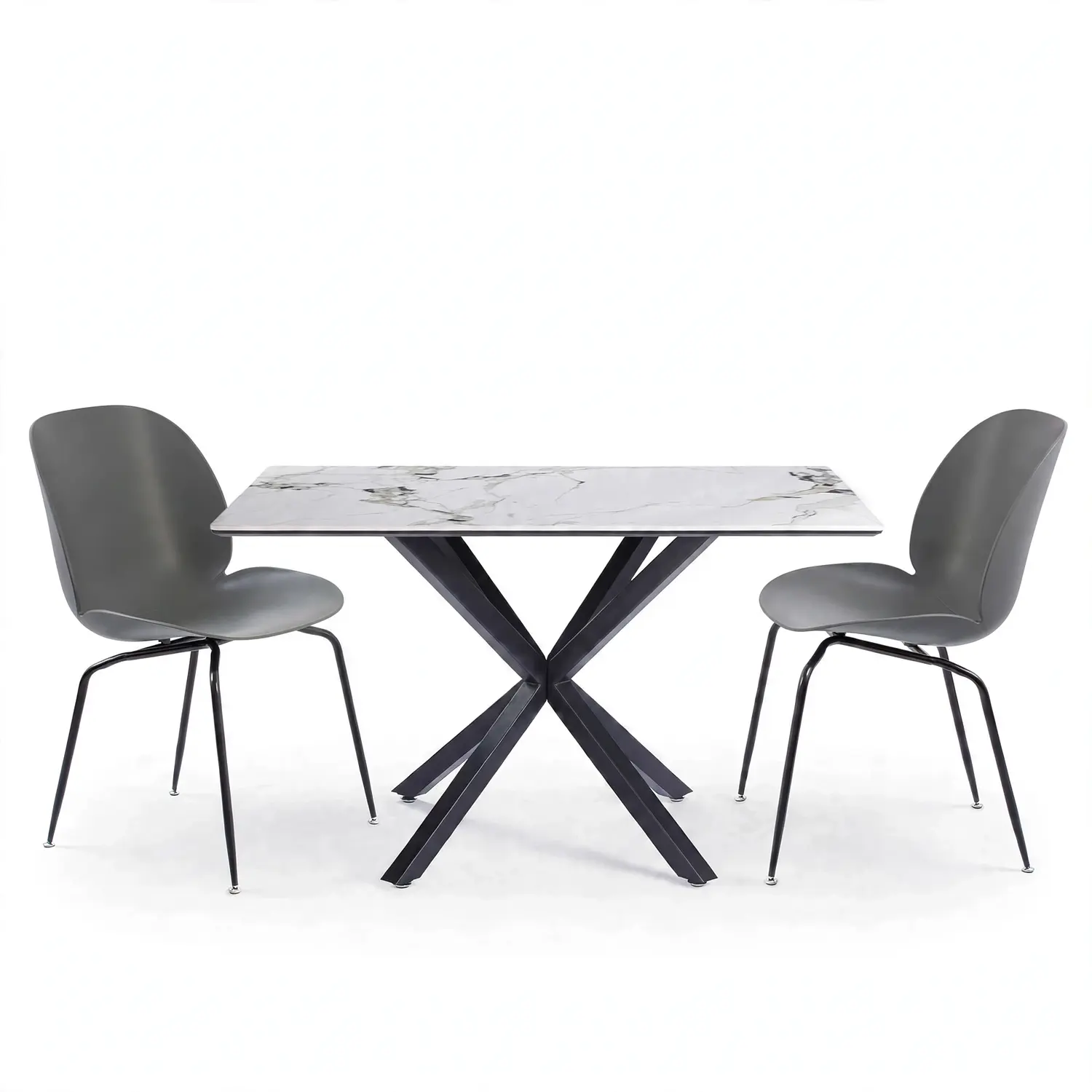 Set Comedor Madrid con 2 Sillas Beetle Patas Negra 9