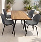 Set Comedor 4 Sillas Beetle y Mesa Rectangular de Madera - Miniatura 7