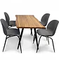 Set Comedor 4 Sillas Beetle y Mesa Rectangular de Madera - Miniatura 8