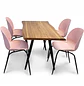 Set Comedor 4 Sillas Beetle y Mesa Rectangular de Madera - Miniatura 14