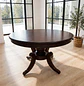 Comedor Redondo Clásico de Madera Caoba con 4 Sillas - Miniatura 25