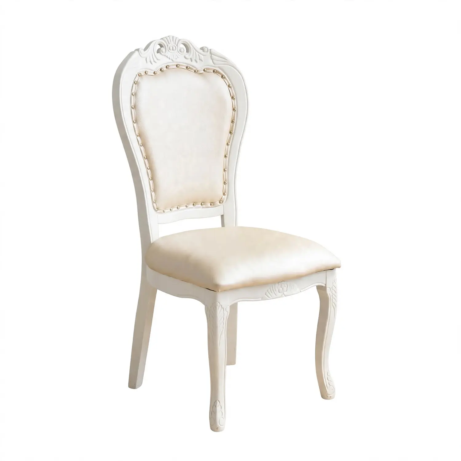 Silla Comedor Grecia Blanca de Madera Americana Clásica 5