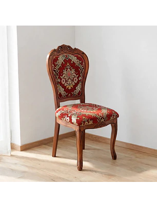Silla Comedor Florencia Madera Clásica Tapizada Elegante