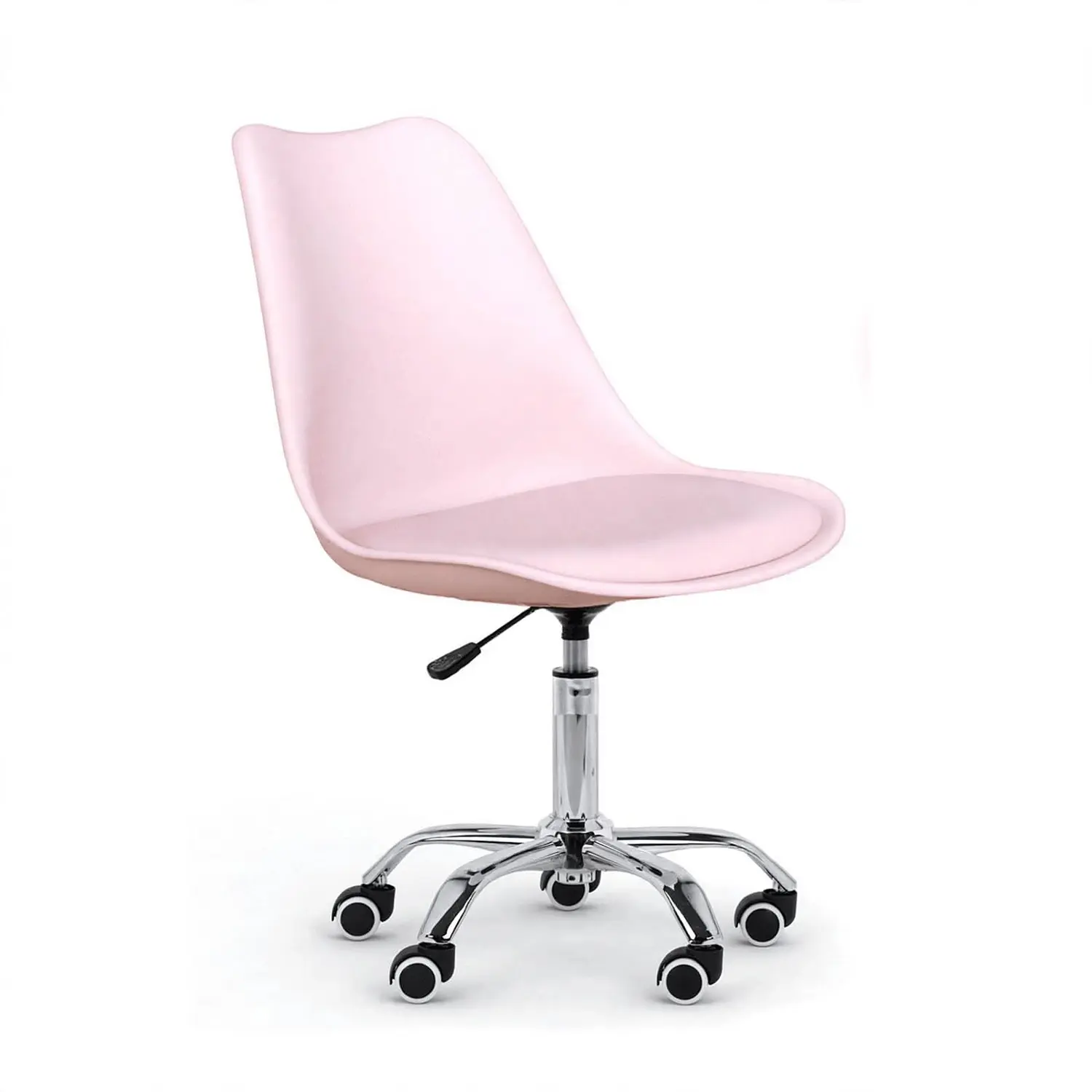 Silla Tulip con Ruedas Giratoria para Oficina, Salón de belleza y Manicura  7