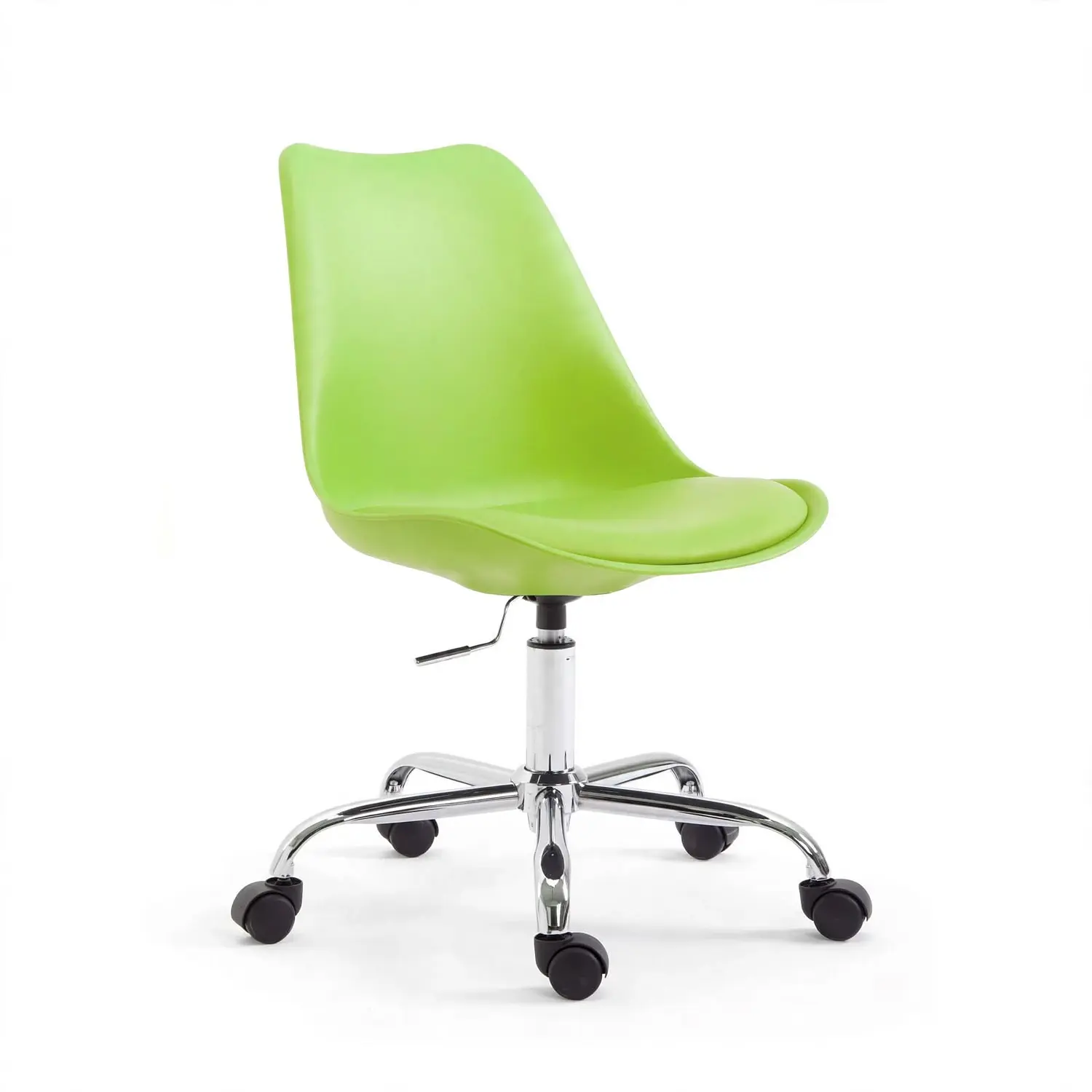 Silla Tulip con Ruedas Giratoria para Oficina, Salón de belleza y Manicura  3