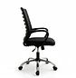 Silla de Escritorio Secretarial Ergonómica Negra con Brazos - Miniatura 5