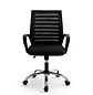 Silla de Escritorio Secretarial Ergonómica Negra con Brazos - Miniatura 6