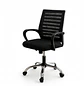 Silla de Escritorio Secretarial Ergonómica Negra con Brazos - Miniatura 3