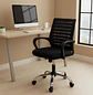 Silla de Escritorio Secretarial Ergonómica Negra con Brazos - Miniatura 1