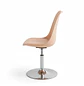 Silla Tulip Salmón Giratoria con Base Circular Cromada - Miniatura 4