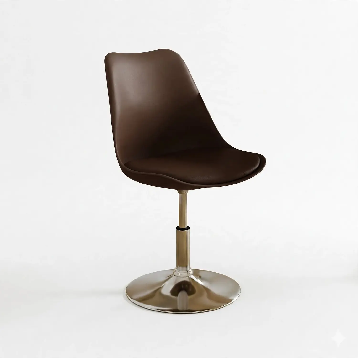 Silla de Manicure Profesional Tulip Cafe con Base Cromada para Salón de Belleza 2