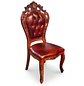 Silla de Comedor Praga de Madera Americana Cuero Capitoné - Miniatura 4
