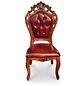 Silla de Comedor Praga de Madera Americana Cuero Capitoné - Miniatura 3