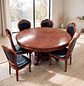 Comedor Redondo 6 Sillas de Madera Clásico Elegante - Miniatura 1