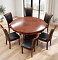 Comedor Redondo 6 Sillas de Madera Clásico Elegante - Miniatura 7