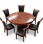Comedor Redondo 6 Sillas de Madera Clásico Elegante - Miniatura 8