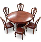 Comedor Redondo 6 Sillas de Madera Clásico Elegante - Miniatura 11