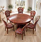 Comedor Redondo 6 Sillas de Madera Clásico Elegante - Miniatura 16