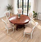 Comedor Redondo 6 Sillas de Madera Clásico Elegante - Miniatura 19